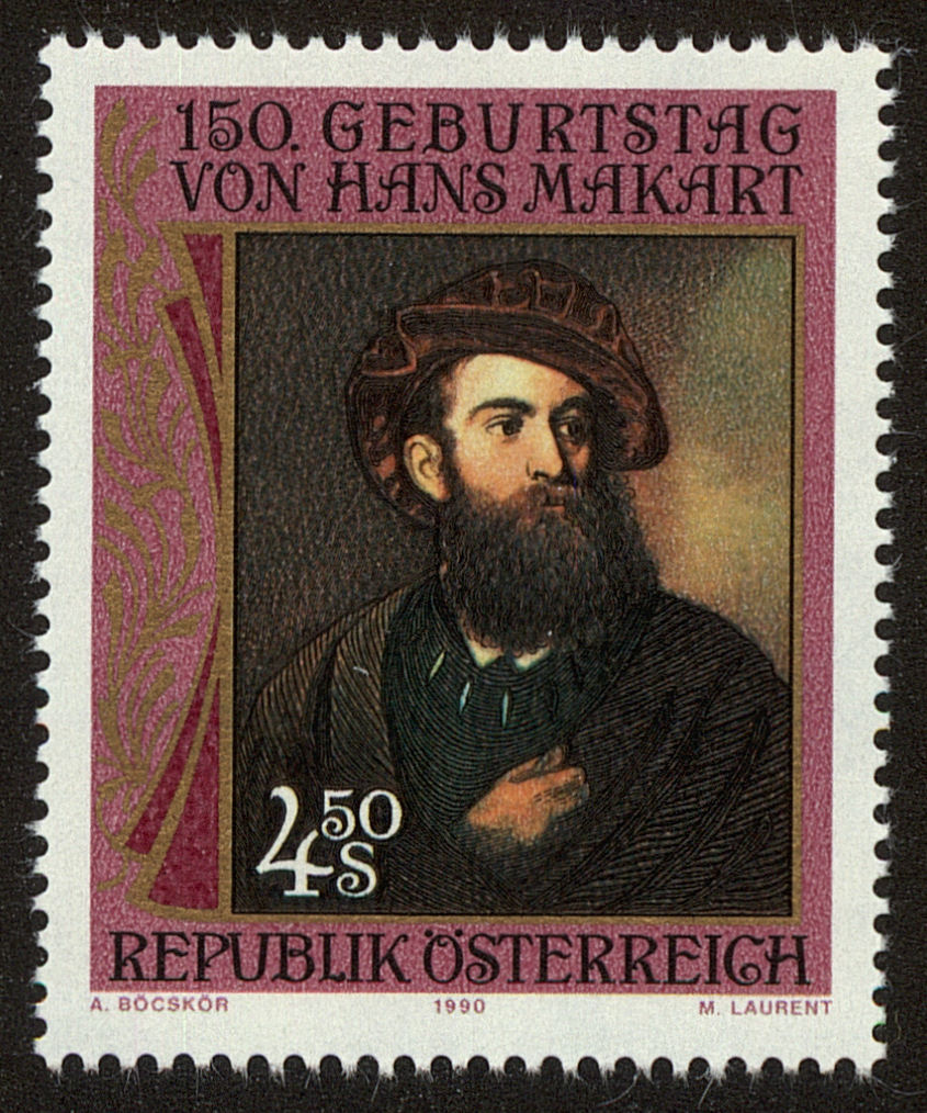 Front view of Austria 1504 collectors stamp