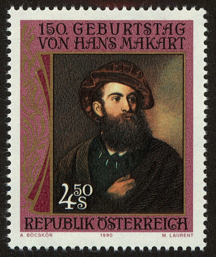 Front view of Austria 1504 collectors stamp