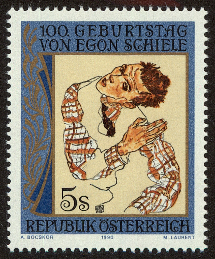 Front view of Austria 1505 collectors stamp