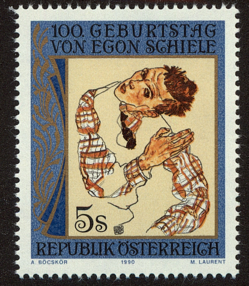 Front view of Austria 1505 collectors stamp