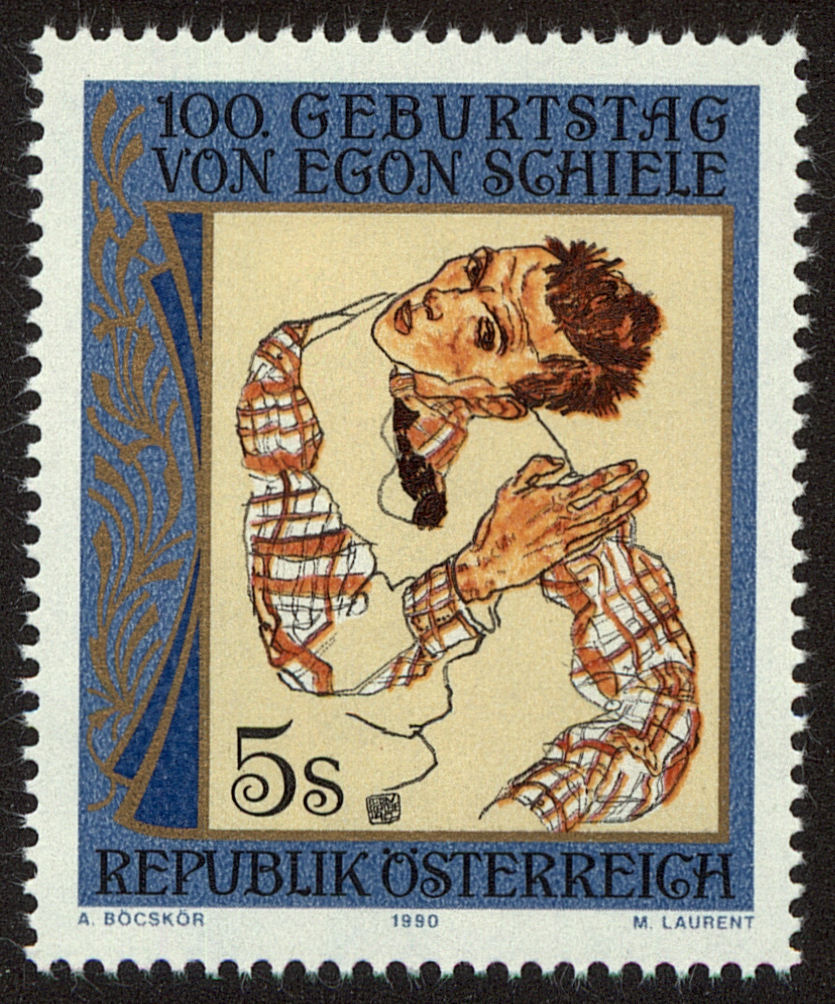 Front view of Austria 1505 collectors stamp