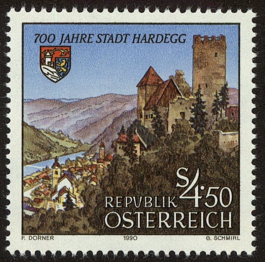 Front view of Austria 1508 collectors stamp