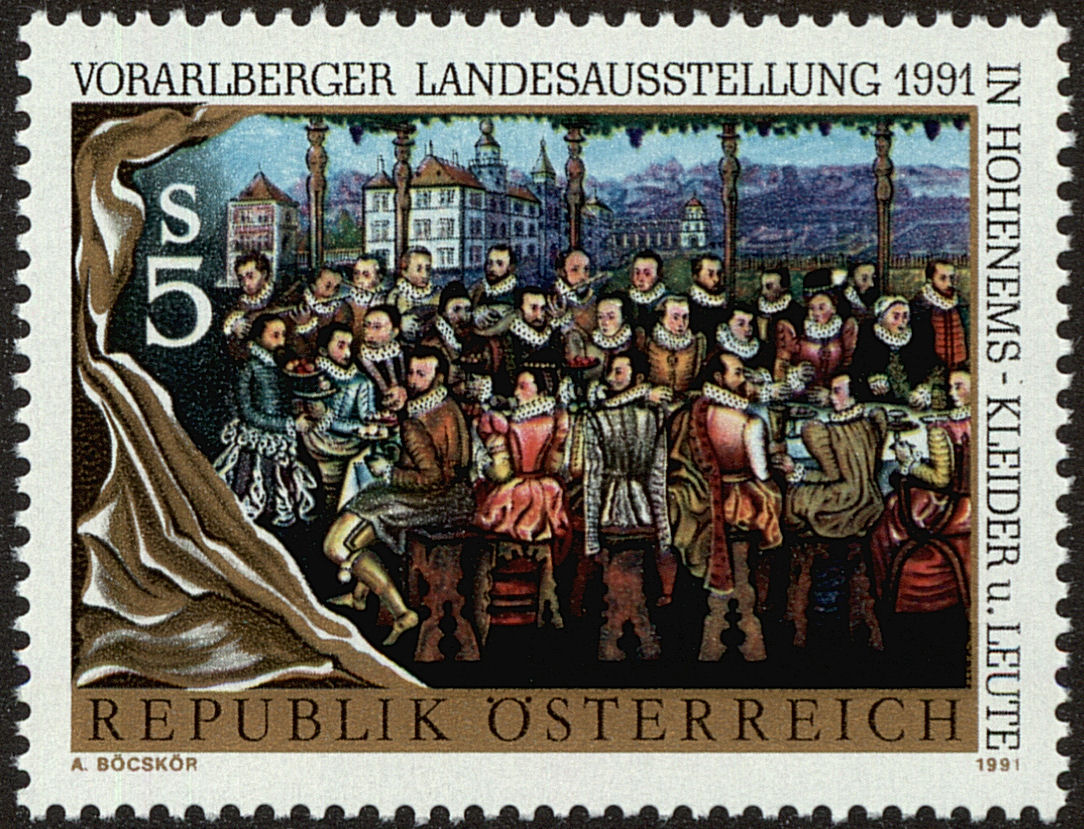 Front view of Austria 1536 collectors stamp