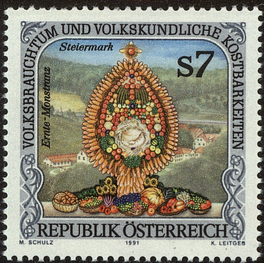 Front view of Austria 1550 collectors stamp