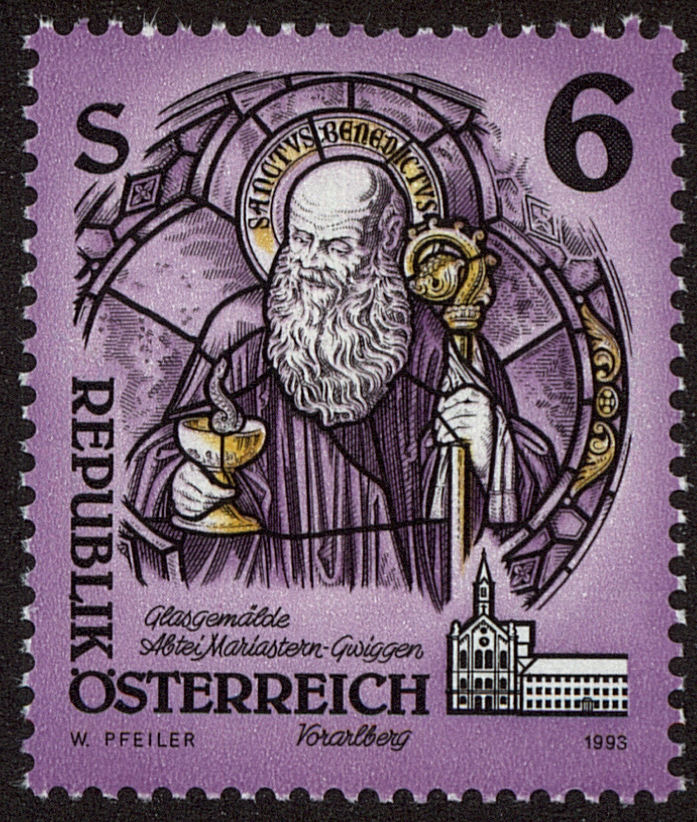 Front view of Austria 1601 collectors stamp