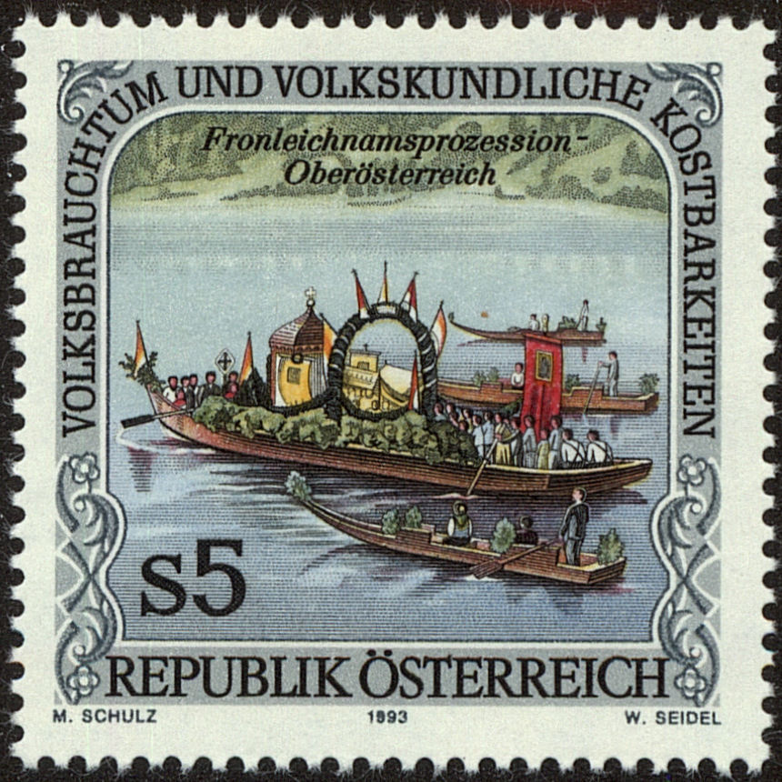 Front view of Austria 1619 collectors stamp