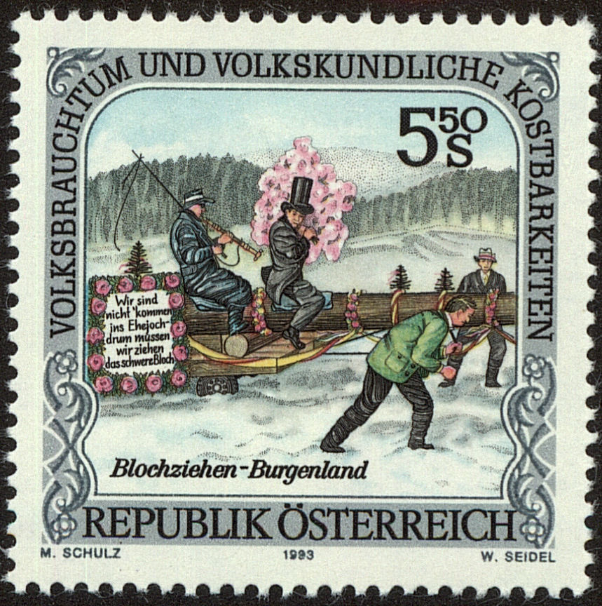 Front view of Austria 1620 collectors stamp