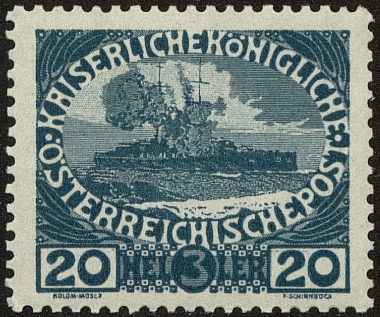 Front view of Austria B6 collectors stamp