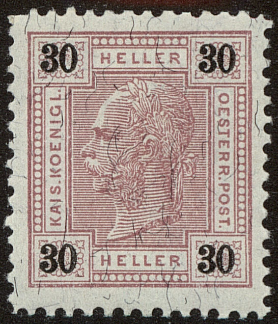 Front view of Austria 78 collectors stamp