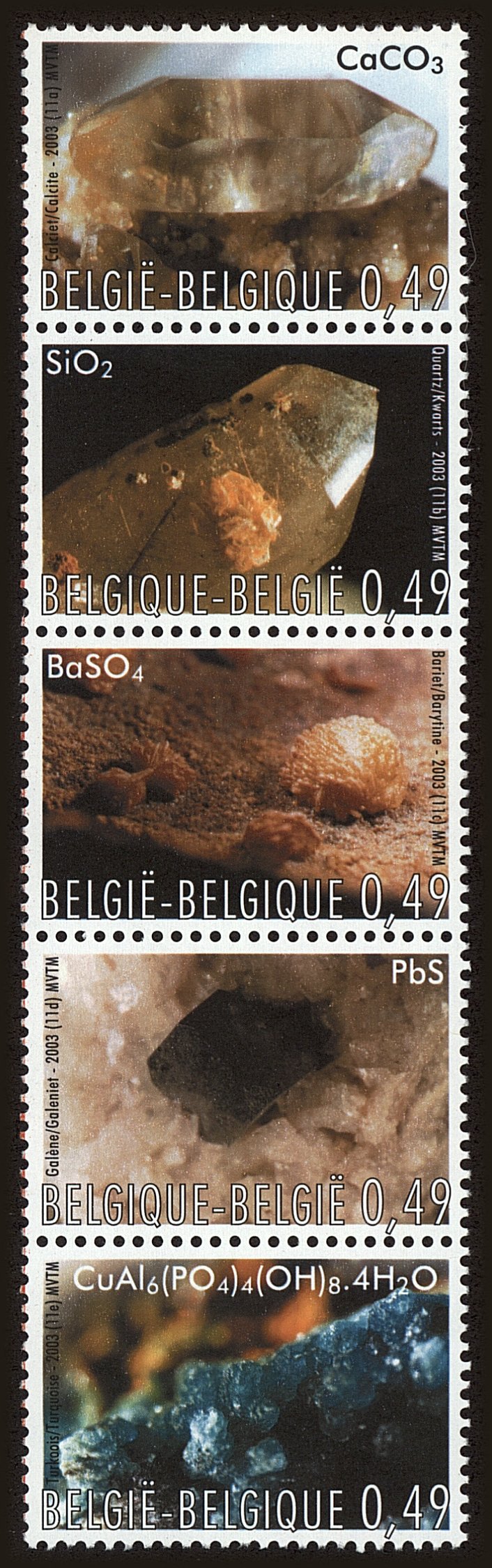 Front view of Belgium 1960 collectors stamp