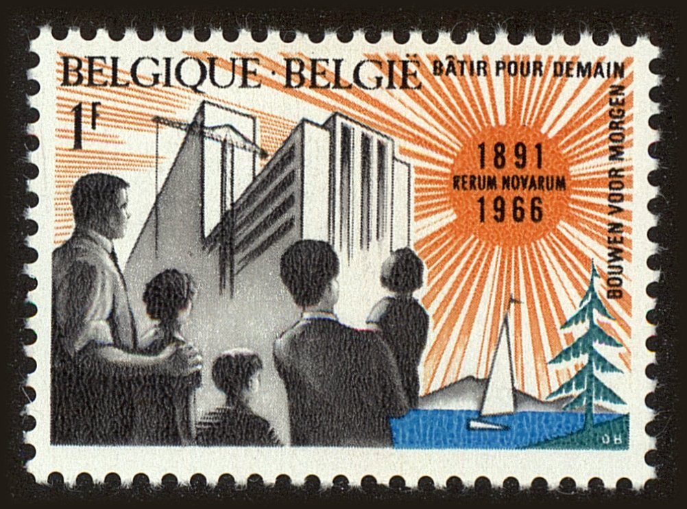 Front view of Belgium 661 collectors stamp