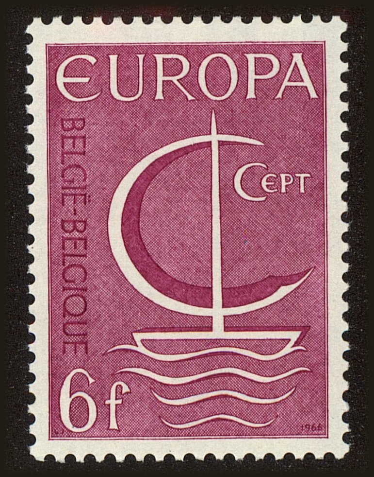 Front view of Belgium 676 collectors stamp