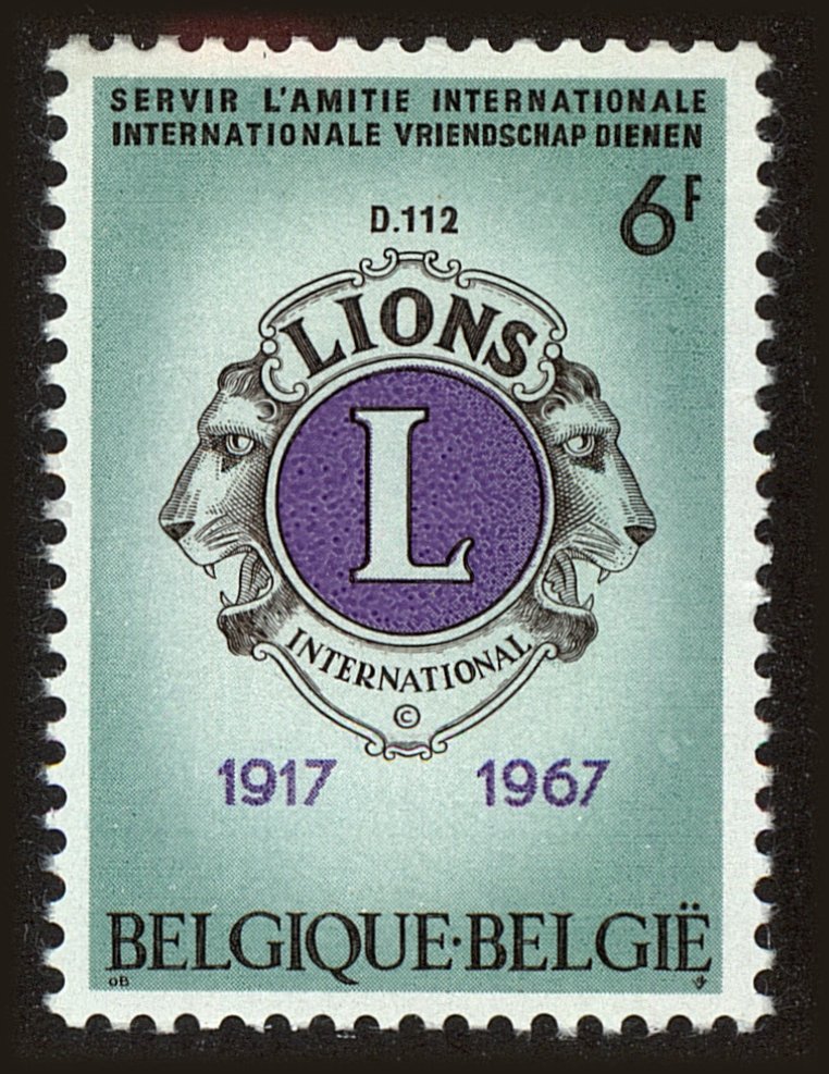 Front view of Belgium 680 collectors stamp