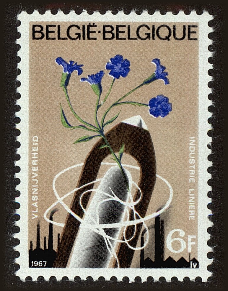 Front view of Belgium 690 collectors stamp