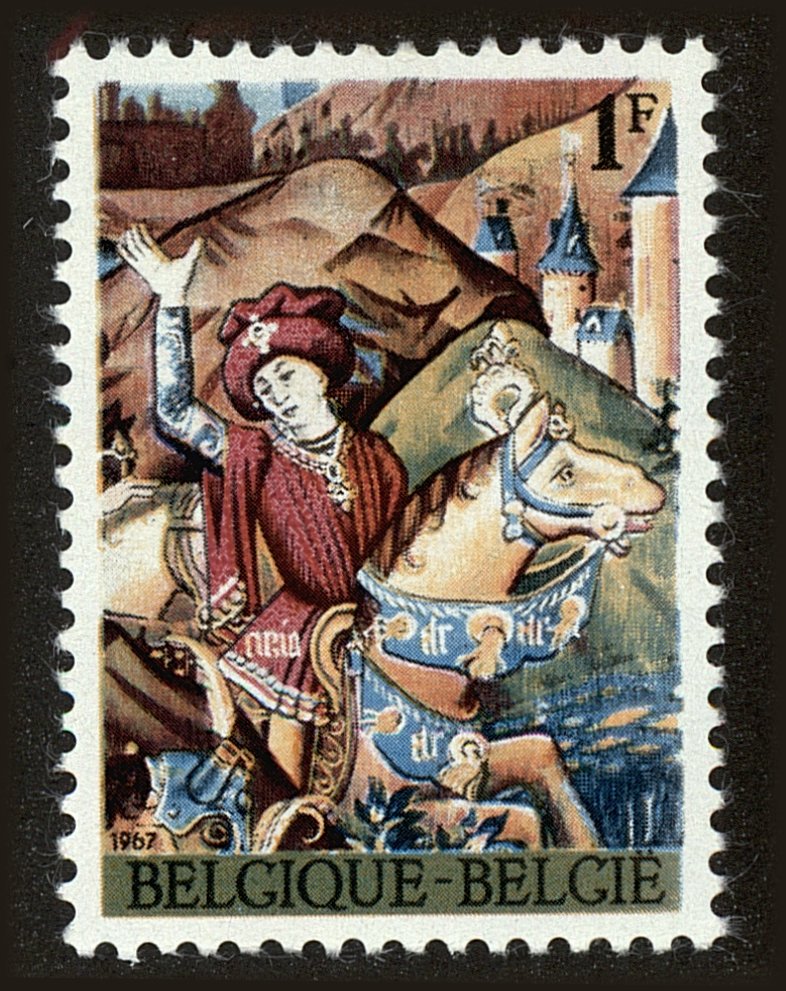 Front view of Belgium 692 collectors stamp