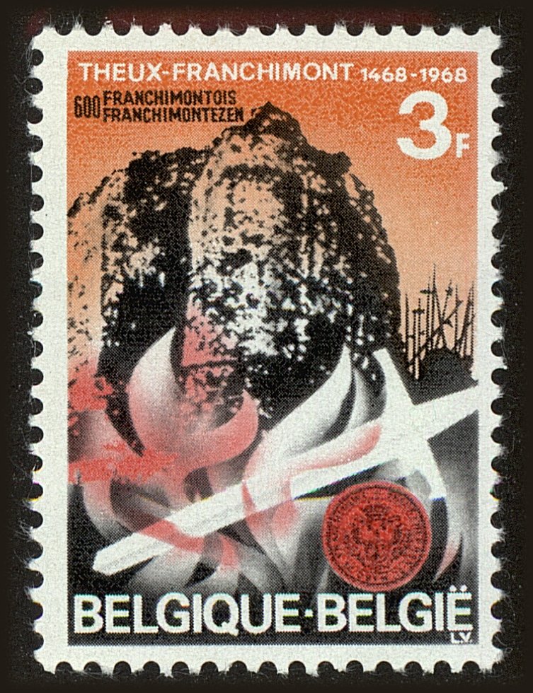 Front view of Belgium 701 collectors stamp