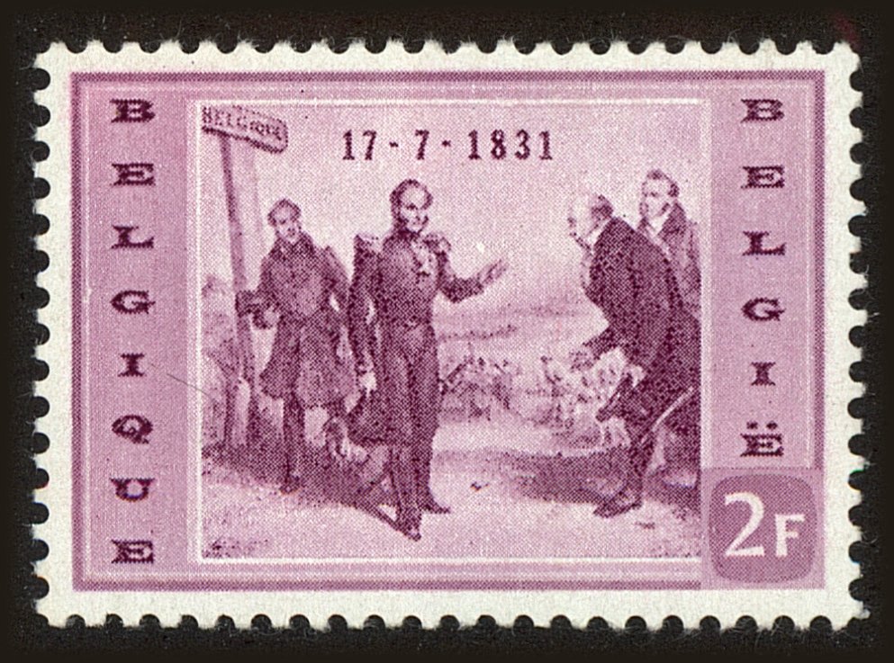 Front view of Belgium 508 collectors stamp