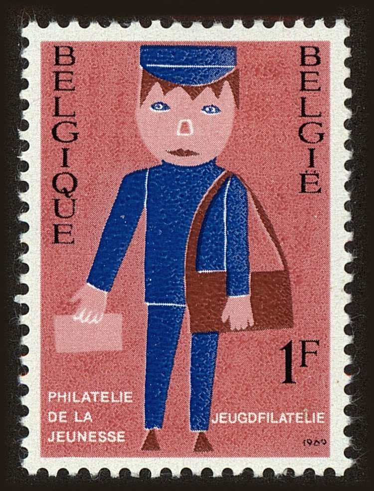 Front view of Belgium 728 collectors stamp