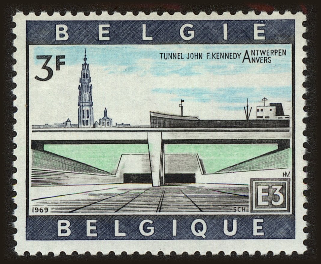 Front view of Belgium 729 collectors stamp
