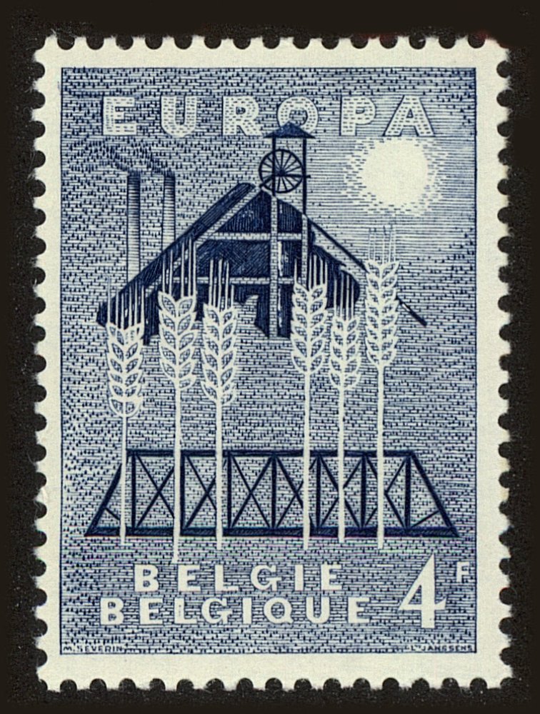 Front view of Belgium 513 collectors stamp