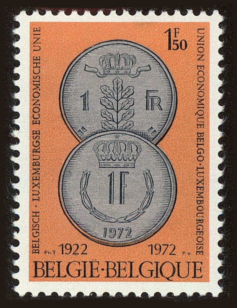 Front view of Belgium 819 collectors stamp