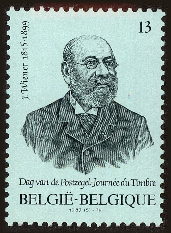Front view of Belgium 1265 collectors stamp