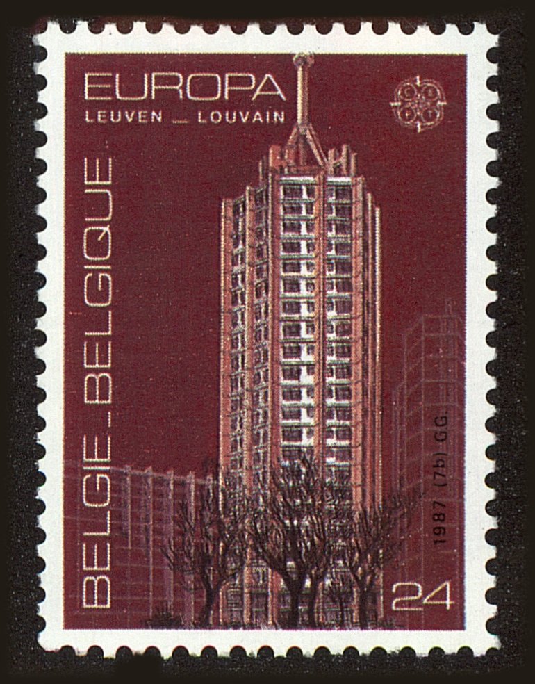Front view of Belgium 1269 collectors stamp