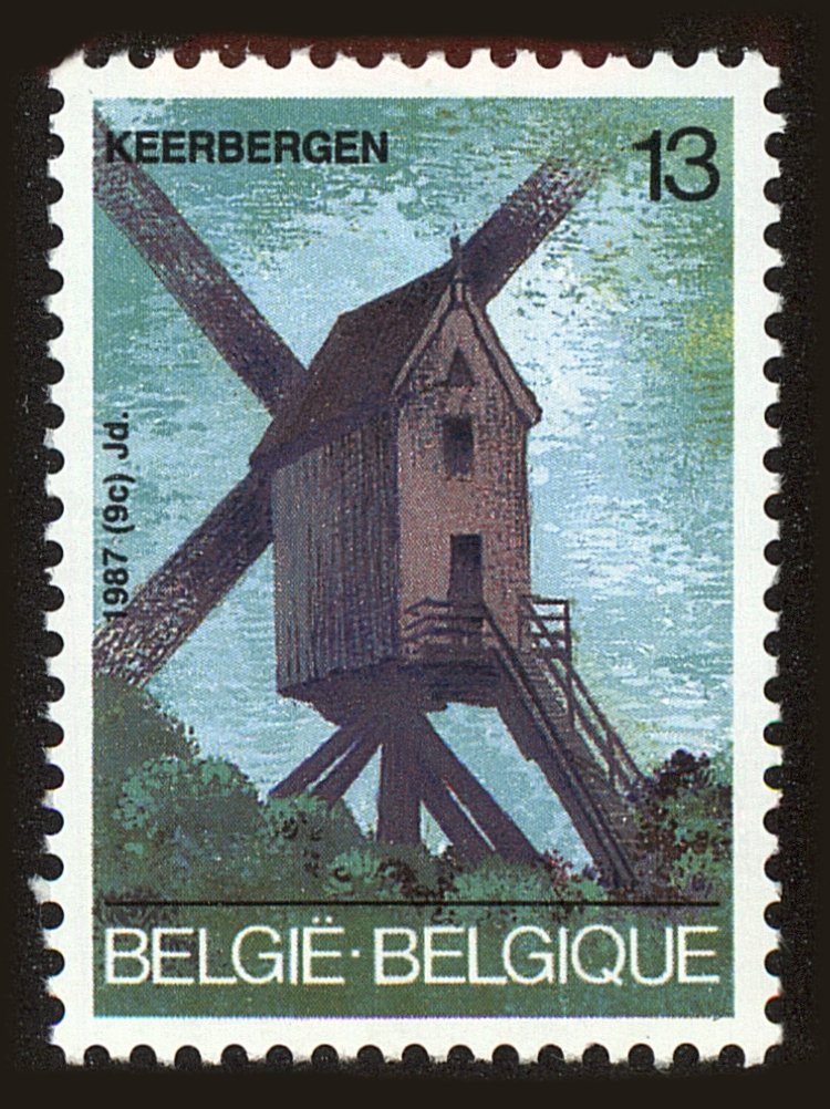 Front view of Belgium 1273 collectors stamp