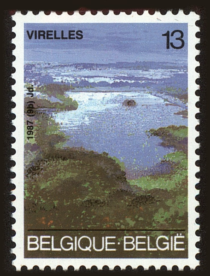 Front view of Belgium 1275 collectors stamp
