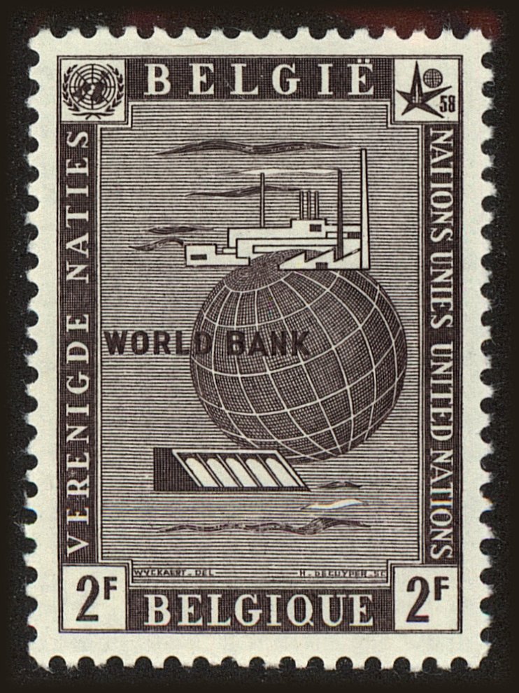 Front view of Belgium 519 collectors stamp