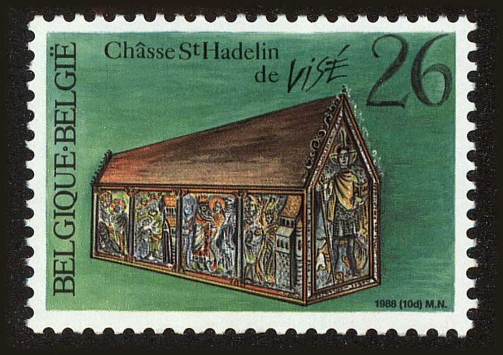 Front view of Belgium 1300 collectors stamp