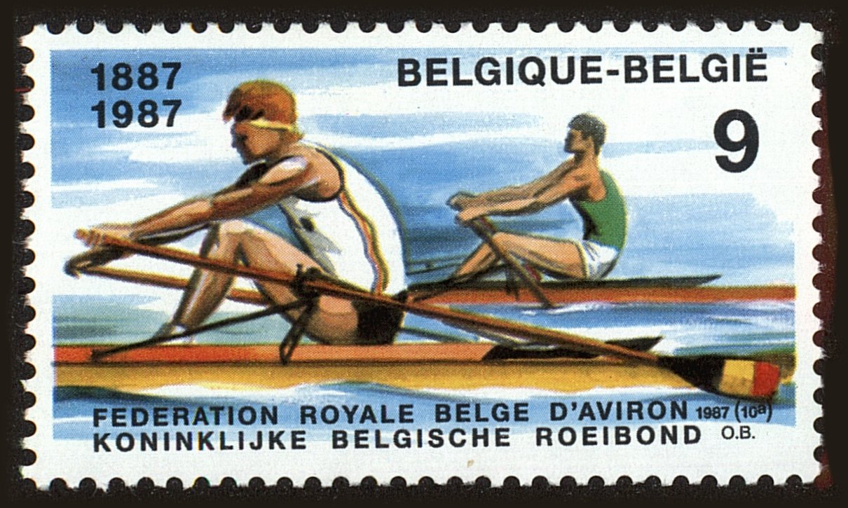 Front view of Belgium 1276 collectors stamp