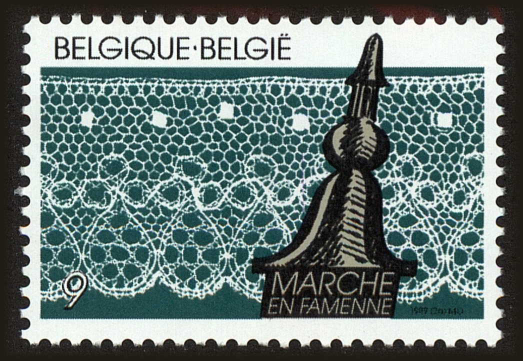 Front view of Belgium 1308 collectors stamp