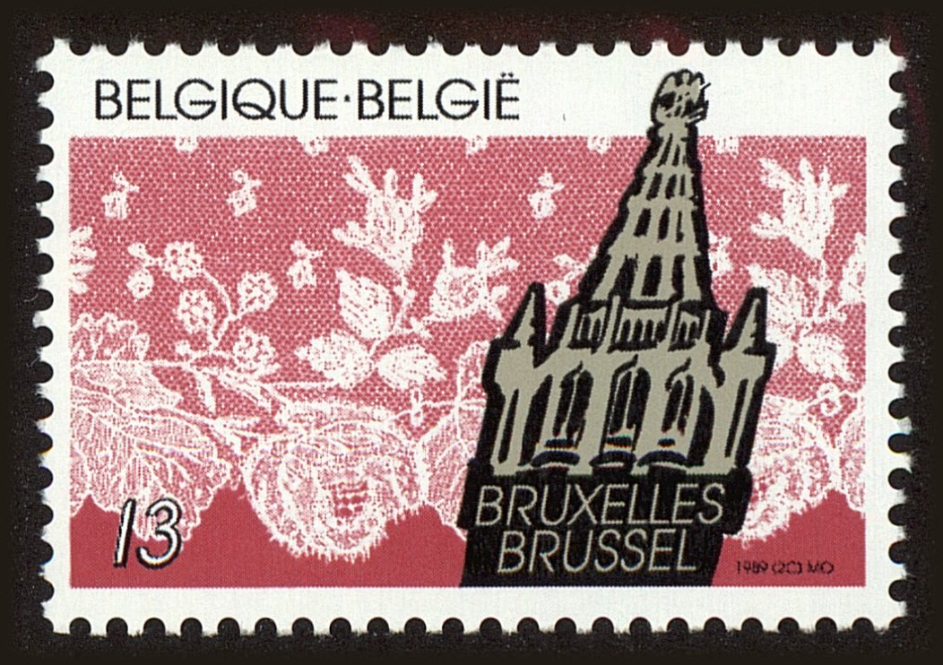 Front view of Belgium 1309 collectors stamp