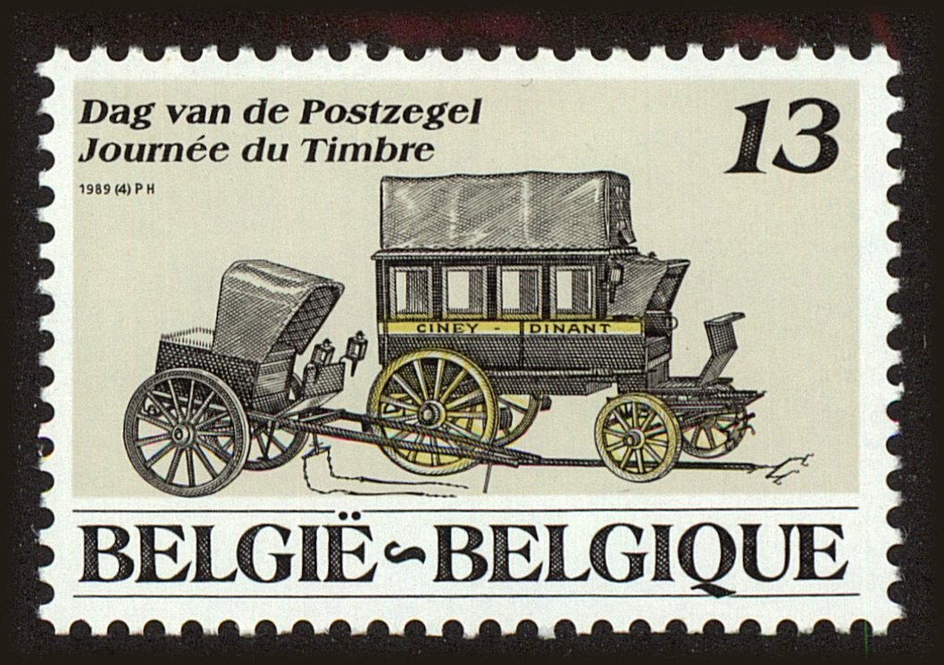 Front view of Belgium 1311 collectors stamp
