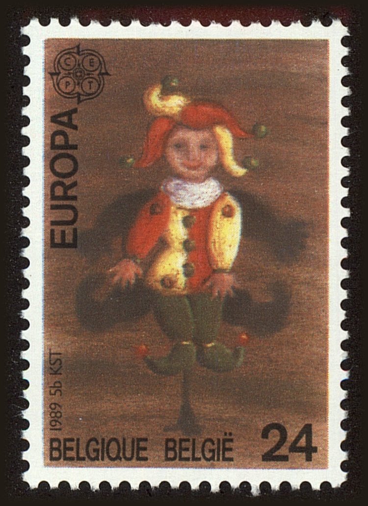 Front view of Belgium 1313 collectors stamp