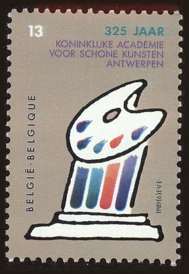 Front view of Belgium 1314 collectors stamp