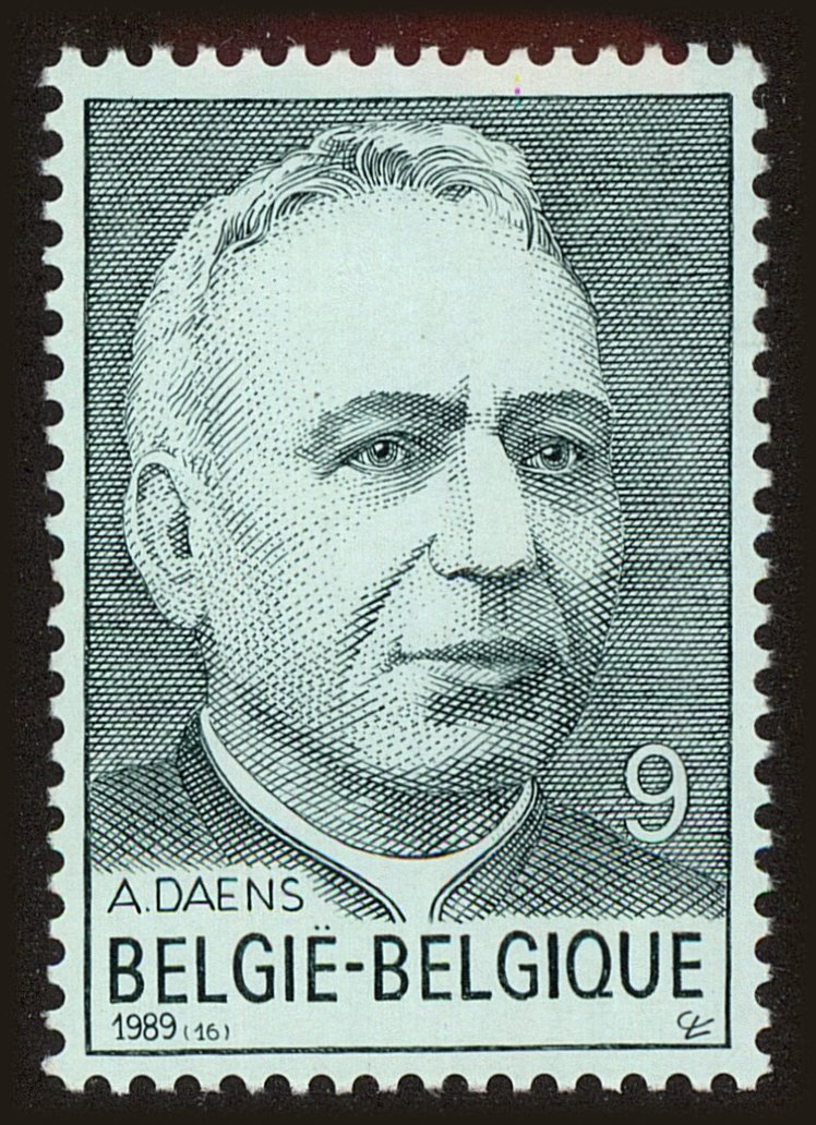 Front view of Belgium 1331 collectors stamp