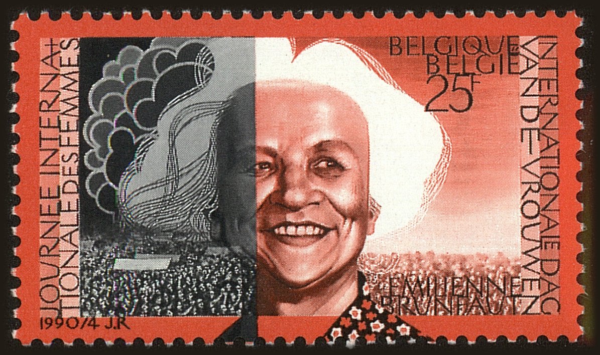 Front view of Belgium 1336 collectors stamp