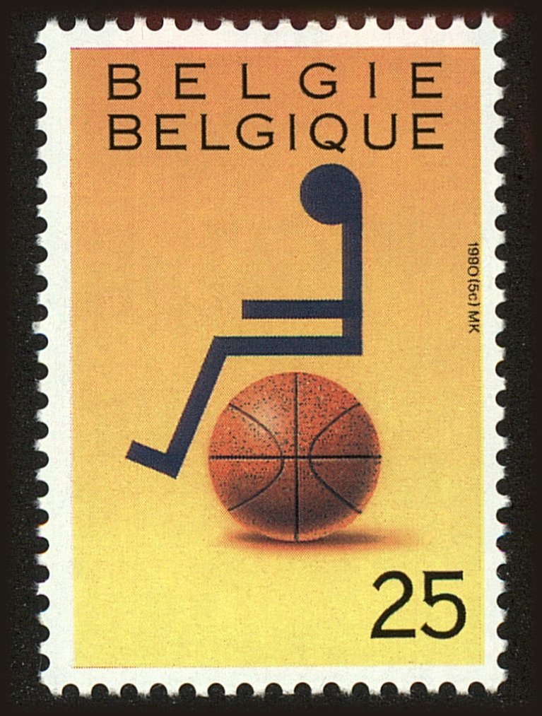 Front view of Belgium 1339 collectors stamp