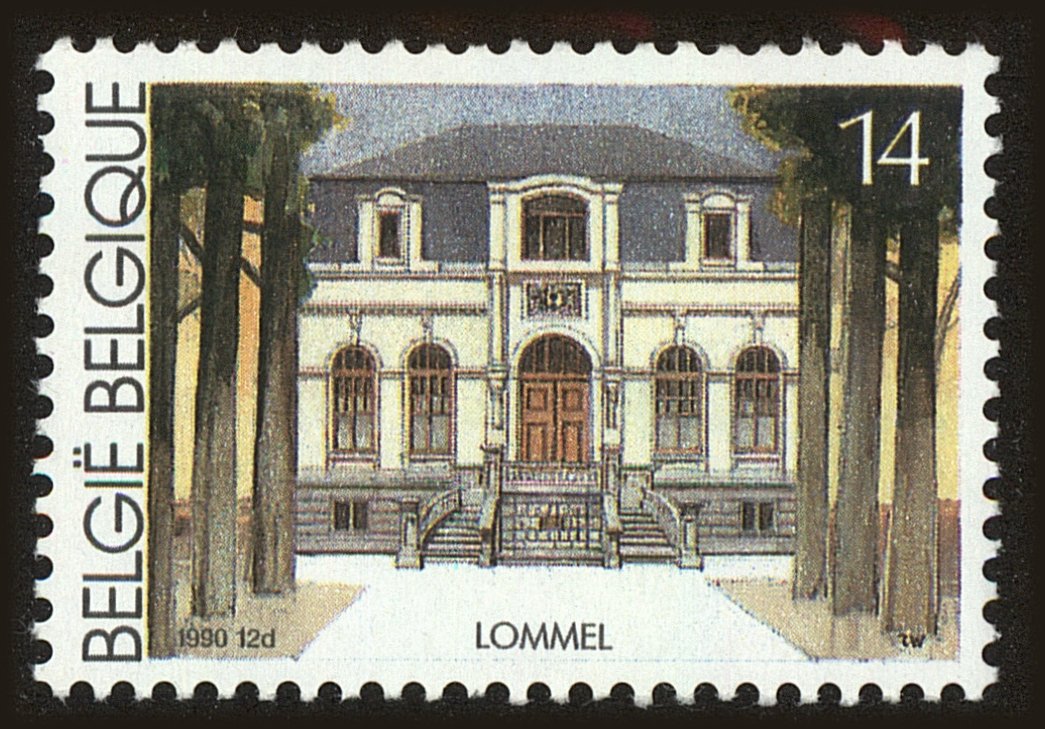 Front view of Belgium 1356 collectors stamp