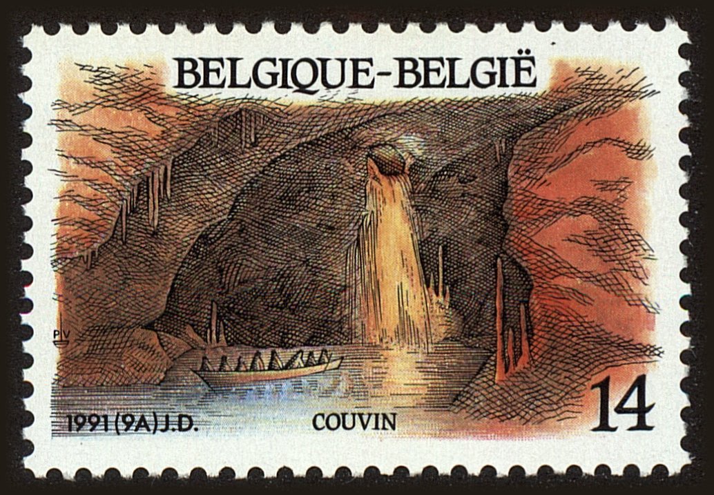 Front view of Belgium 1403 collectors stamp