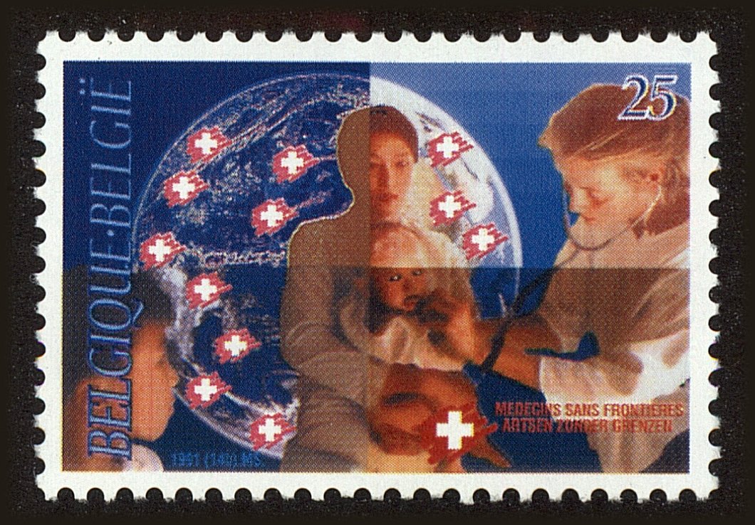 Front view of Belgium 1415 collectors stamp