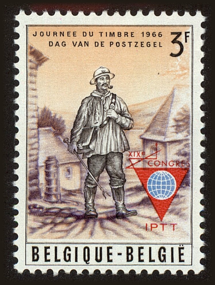 Front view of Belgium 663 collectors stamp