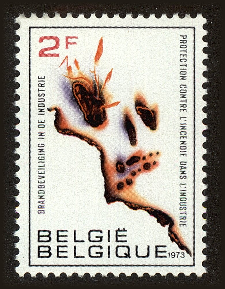 Front view of Belgium 837 collectors stamp