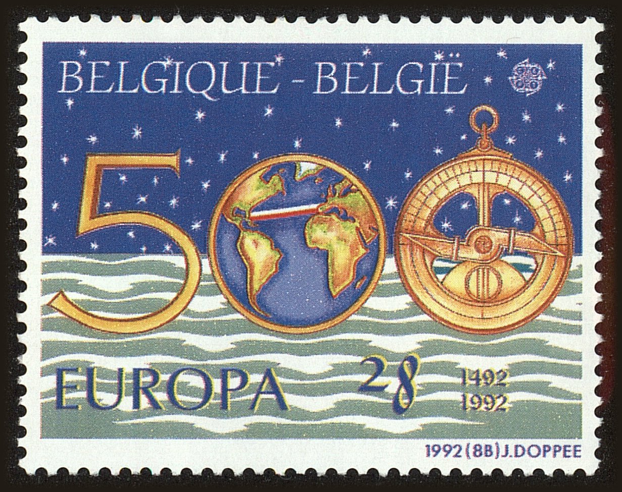 Front view of Belgium 1452 collectors stamp