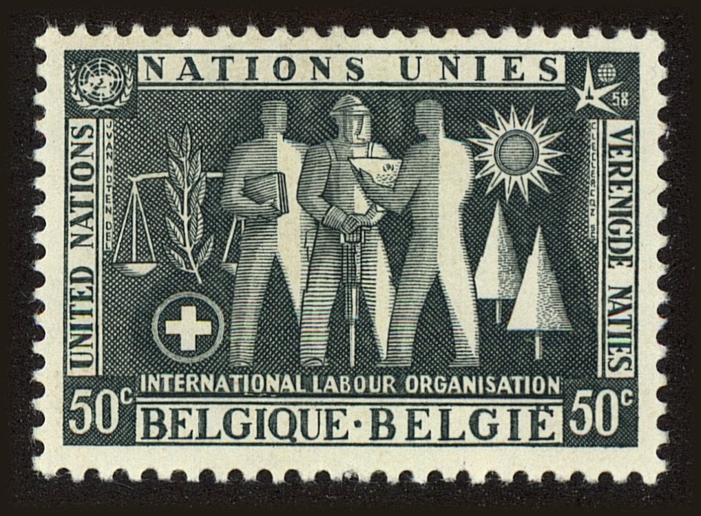 Front view of Belgium 516 collectors stamp