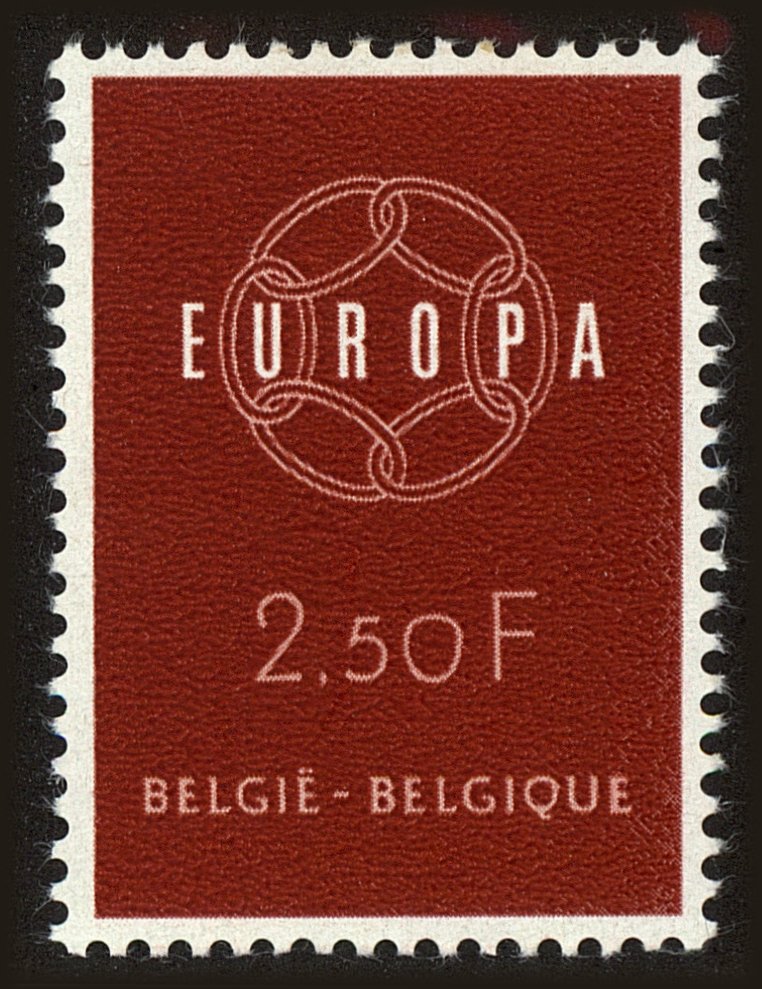 Front view of Belgium 536 collectors stamp