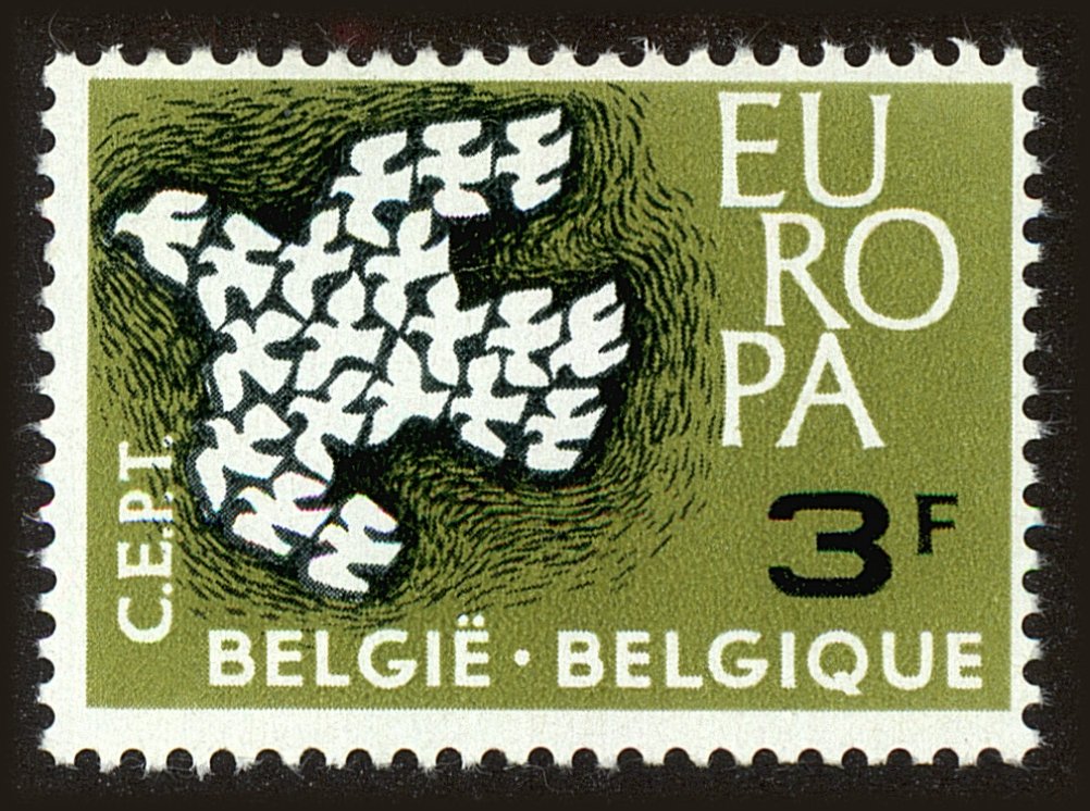 Front view of Belgium 572 collectors stamp