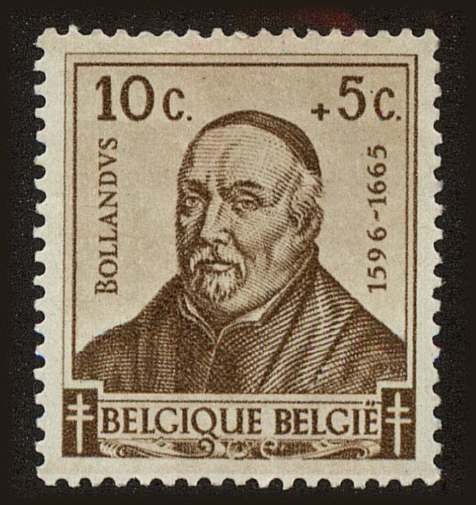 Front view of Belgium B319 collectors stamp